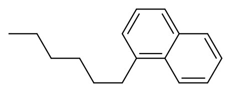 1-Hexylnaphthalene. Structure