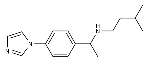 {1-[4-(1H-imidazol-1-yl)phenyl]ethyl}(3-methylbutyl)amine