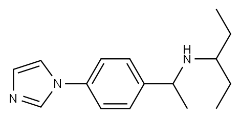 {1-[4-(1H-imidazol-1-yl)phenyl]ethyl}(pentan-3-yl)amine