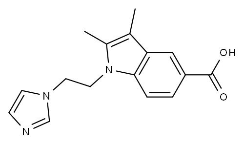 1-[2-(1H-imidazol-1-yl)ethyl]-2,3-dimethyl-1H-indole-5-carboxylic acid