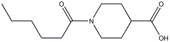 1-hexanoylpiperidine-4-carboxylic acid|