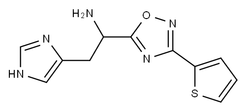 2-(1H-imidazol-4-yl)-1-[3-(thiophen-2-yl)-1,2,4-oxadiazol-5-yl]ethan-1-amine