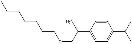 2-(heptyloxy)-1-[4-(propan-2-yl)phenyl]ethan-1-amine|