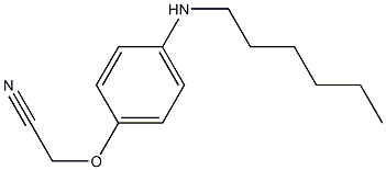 2-[4-(hexylamino)phenoxy]acetonitrile 结构式