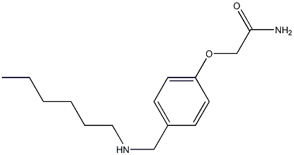 2-{4-[(hexylamino)methyl]phenoxy}acetamide|