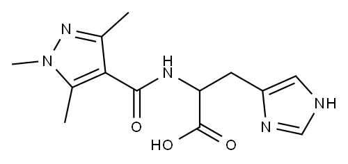3-(1H-imidazol-4-yl)-2-[(1,3,5-trimethyl-1H-pyrazol-4-yl)formamido]propanoic acid