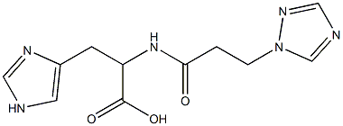 3-(1H-imidazol-4-yl)-2-[3-(1H-1,2,4-triazol-1-yl)propanamido]propanoic acid