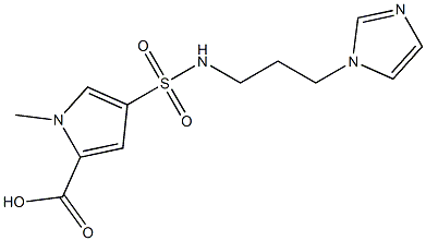 4-{[3-(1H-imidazol-1-yl)propyl]sulfamoyl}-1-methyl-1H-pyrrole-2-carboxylic acid