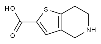 4H,5H,6H,7H-thieno[3,2-c]pyridine-2-carboxylic acid Structure