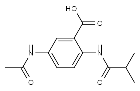 5-acetamido-2-(2-methylpropanamido)benzoic acid