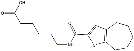 6-{4H,5H,6H,7H,8H-cyclohepta[b]thiophen-2-ylformamido}hexanoic acid