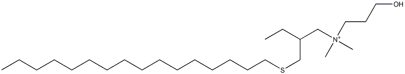 3-Hexadecylthio-2-ethyl-N,N-dimethyl-N-(3-hydroxypropyl)-1-propanaminium|