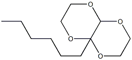 1-Hexyl-2,5,7,10-tetraoxabicyclo[4.4.0]decane|