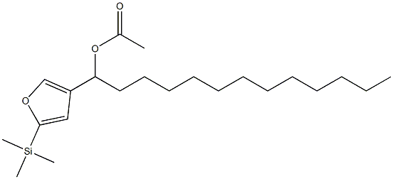 Acetic acid 1-[5-(trimethylsilyl)-3-furyl]tridecyl ester