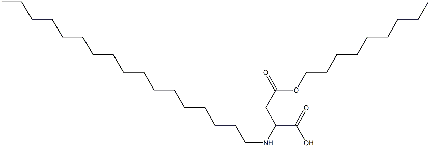 2-Heptadecylamino-3-(nonyloxycarbonyl)propionic acid Structure