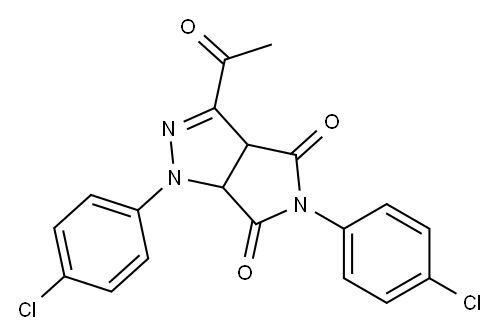1,3a,4,5,6,6a-Hexahydro-3-acetyl-4,6-dioxo-5-(4-chlorophenyl)-1-(4-chlorophenyl)pyrrolo[3,4-c]pyrazole