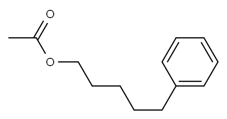 Acetic acid 5-phenylpentyl ester Structure