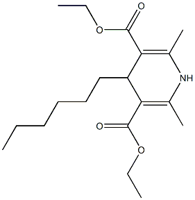 4-Hexyl-2,6-dimethyl-1,4-dihydropyridine-3,5-dicarboxylic acid diethyl ester|