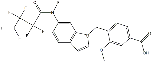 4-[6-(Heptafluorobutyrylamino)-1H-indol-1-ylmethyl]-3-methoxybenzoic acid