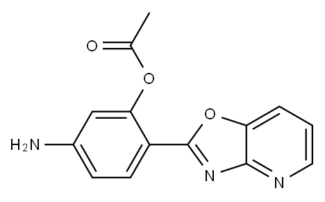 Acetic acid 2-[oxazolo[4,5-b]pyridin-2-yl]-5-aminophenyl ester|