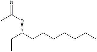 (-)-Acetic acid (S)-1-ethyloctyl ester Structure