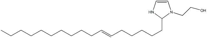 2-(6-Heptadecenyl)-4-imidazoline-1-ethanol Structure