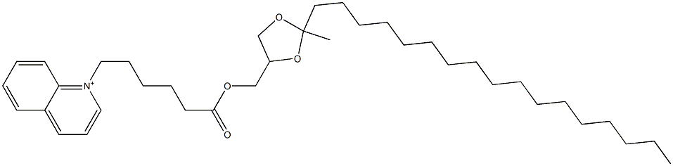 1-[6-[(2-Heptadecyl-2-methyl-1,3-dioxolan-4-yl)methoxy]-6-oxohexyl]quinolinium|