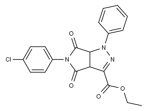 1,3a,4,5,6,6a-Hexahydro-4,6-dioxo-5-(4-chlorophenyl)-1-(phenyl)pyrrolo[3,4-c]pyrazole-3-carboxylic acid ethyl ester|