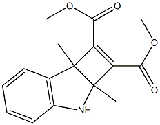 2a,7b-Dihydro-2a,7b-dimethyl-3H-cyclobut[b]indole-1,2-dicarboxylic acid dimethyl ester Structure