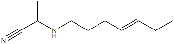 2-(4-Heptenylamino)propiononitrile