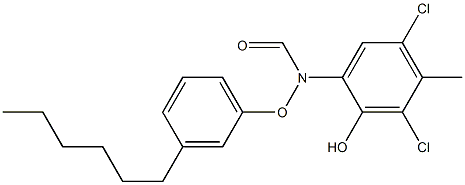 2-(3-Hexylphenoxyformylamino)-4,6-dichloro-5-methylphenol