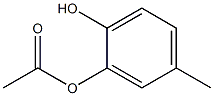 Acetic acid 2-hydroxy-5-methylphenyl ester Structure
