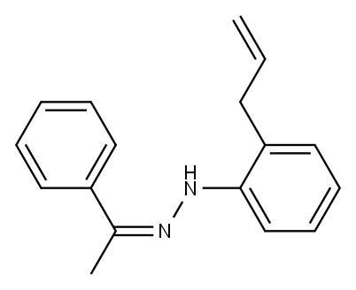 (Z)-Acetophenone (2-allylphenyl)hydrazone Structure