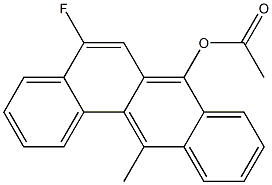 Acetic acid 5-fluoro-12-methylbenz[a]anthracen-7-yl ester Structure