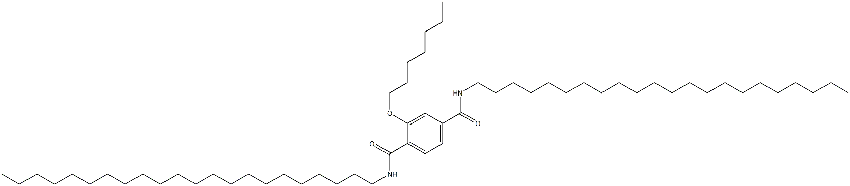 2-(Heptyloxy)-N,N'-didocosylterephthalamide Structure