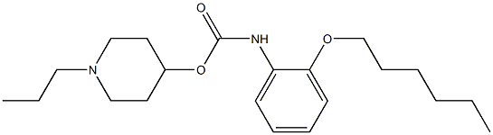 [2-(Hexyloxy)phenyl]carbamic acid 1-propyl-4-piperidyl ester Structure
