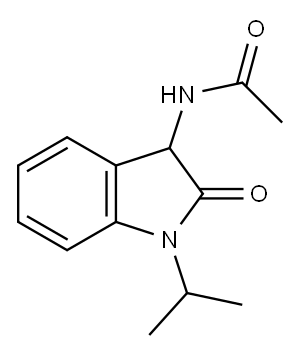 Acetamide,  N-[2,3-dihydro-1-(1-methylethyl)-2-oxo-1H-indol-3-yl]-|