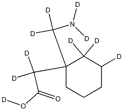 GABAPENTIN-D10 SOLUTION, 1126623-20-8, 结构式