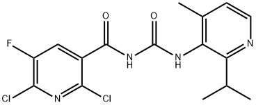 2,6-二氯-5-氟-N-[(2-异丙基-4-甲基吡啶-3-基)羰基]烟酰胺, 2252403-81-7, 结构式