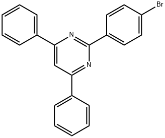 2-(4-ブロモフェニル)-4,6-ジフェニルピリミジン 化学構造式