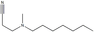 3-[heptyl(methyl)amino]propanenitrile Structure