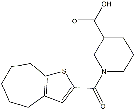 1-{4H,5H,6H,7H,8H-cyclohepta[b]thiophen-2-ylcarbonyl}piperidine-3-carboxylic acid