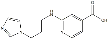 2-{[3-(1H-imidazol-1-yl)propyl]amino}pyridine-4-carboxylic acid