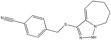 4-({5H,6H,7H,8H,9H-[1,2,4]triazolo[3,4-a]azepin-3-ylsulfanyl}methyl)benzonitrile