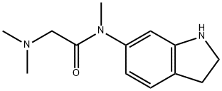 Acetamide,  N-(2,3-dihydro-1H-indol-6-yl)-2-(dimethylamino)-N-methyl- Structure