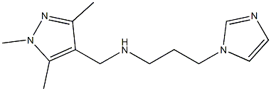 [3-(1H-imidazol-1-yl)propyl][(1,3,5-trimethyl-1H-pyrazol-4-yl)methyl]amine