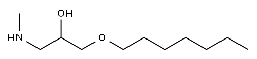[3-(heptyloxy)-2-hydroxypropyl](methyl)amine Structure