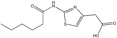 2-(2-hexanamido-1,3-thiazol-4-yl)acetic acid Structure