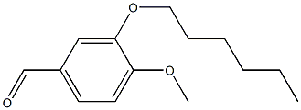 3-(hexyloxy)-4-methoxybenzaldehyde Structure