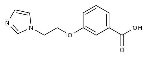 3-[2-(1H-imidazol-1-yl)ethoxy]benzoic acid Structure